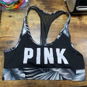 Pink razor back sports bra NWOT
